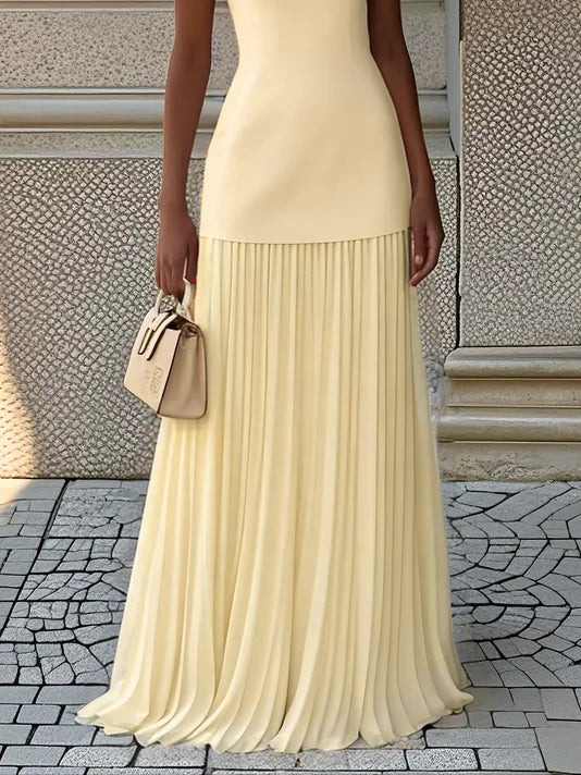 Micaela - Robe longue plissée de design