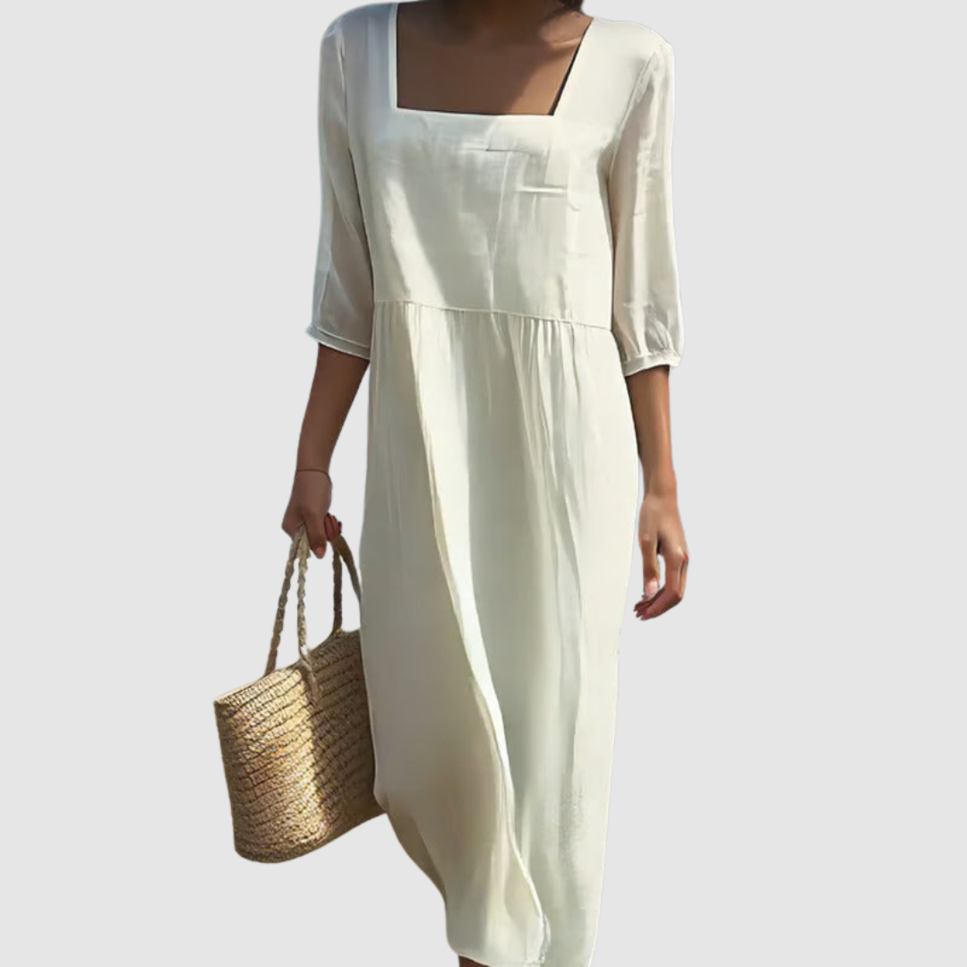 Lunelle - Robe décontractée en lin