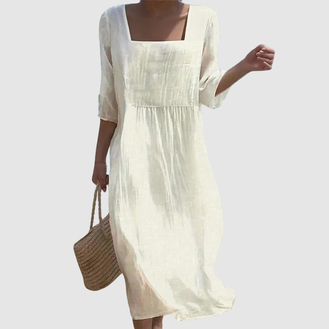 Lunelle - Robe décontractée en lin