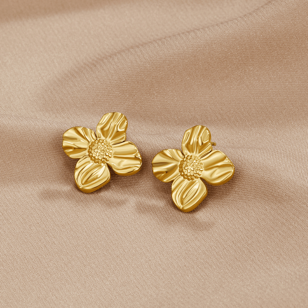 Boucles d'oreilles Flora en or 18 carats