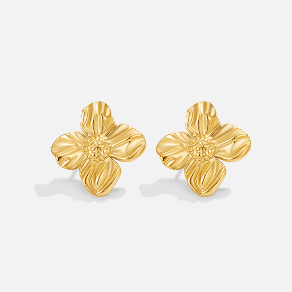 Boucles d'oreilles Flora en or 18 carats