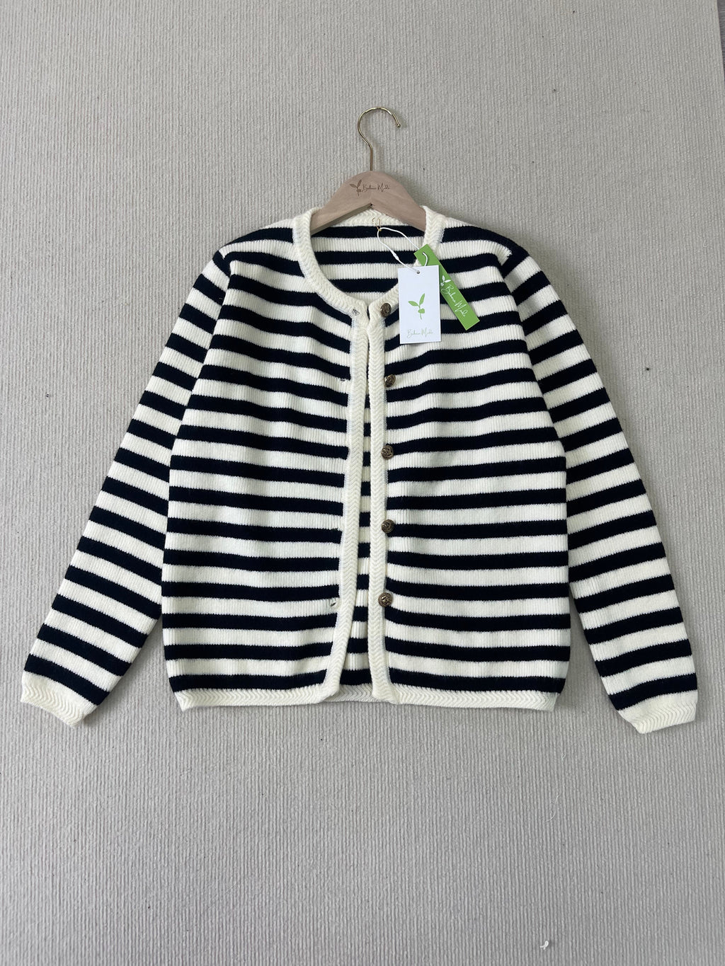 MYLAH | Cardigan Rayé Élégant