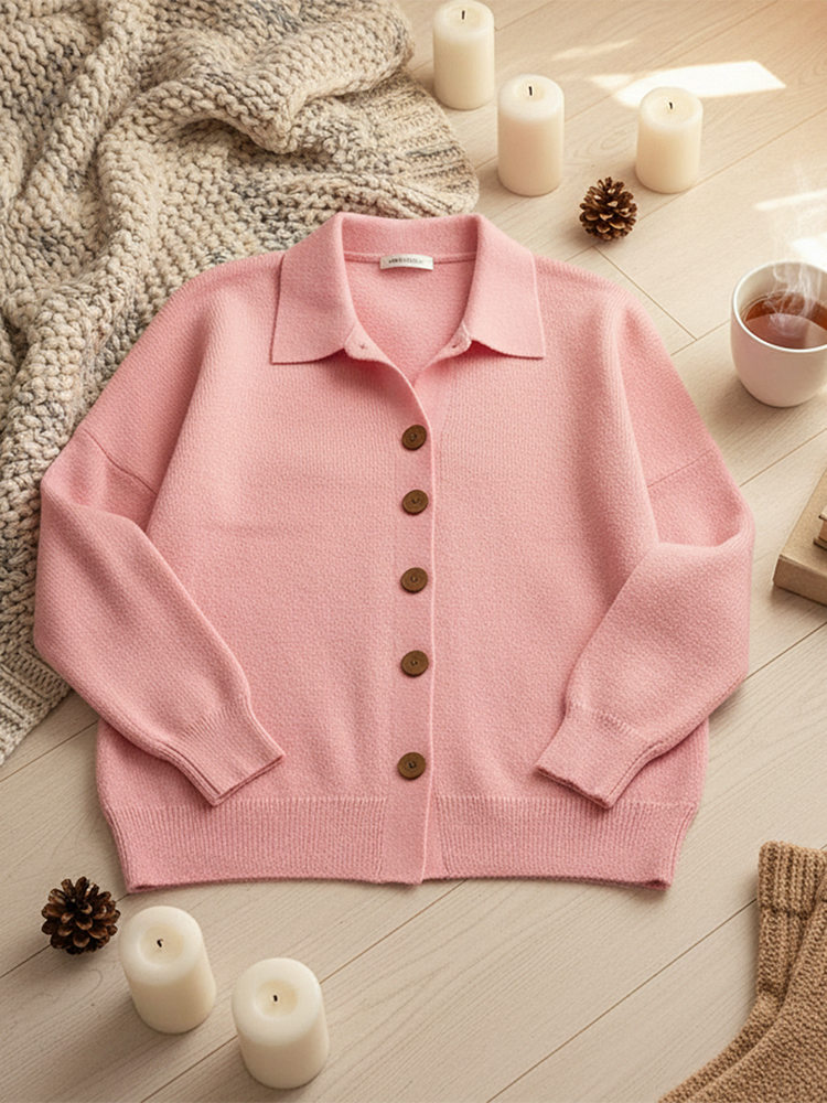 Cardigan féminin avec boutons