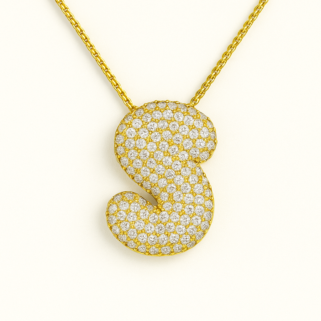 Collier initiales dorées