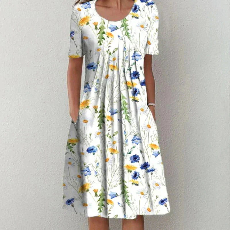Emma - Robe Élégante en Coton