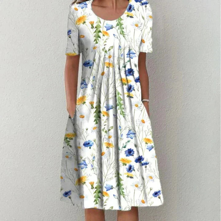 Valériane - Robe élégante en coton