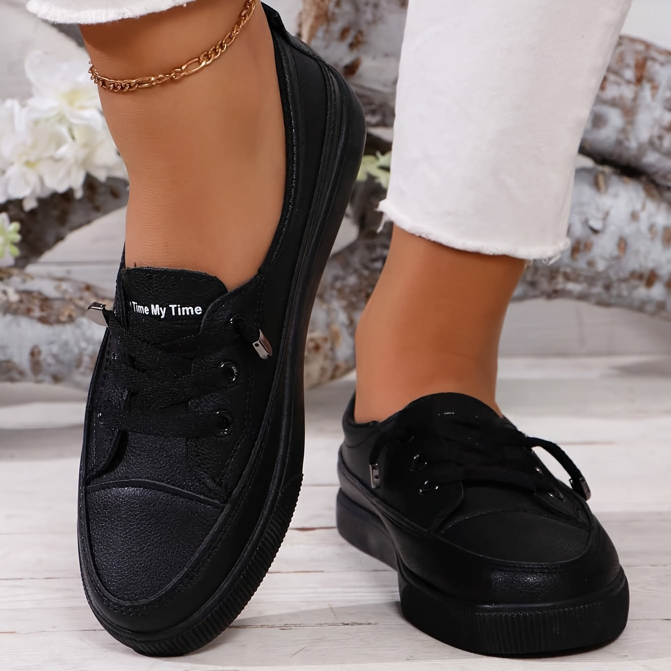 Chaussures Orthopédiques en Cuir à Lacets – Confort et Élégance