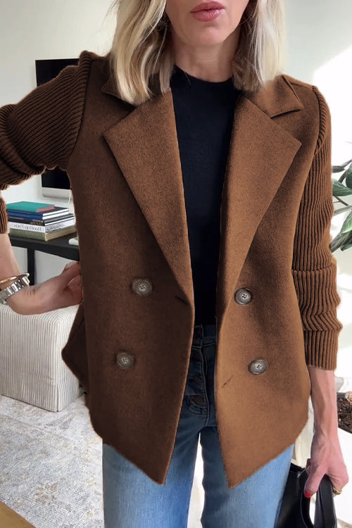 Lenora™ | Blazer Chic en Tricot à Manches