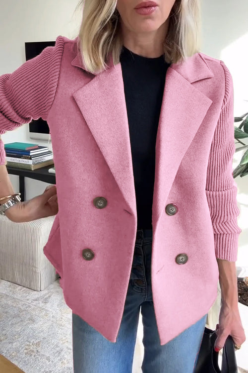 Lenora™ | Blazer Chic en Tricot à Manches