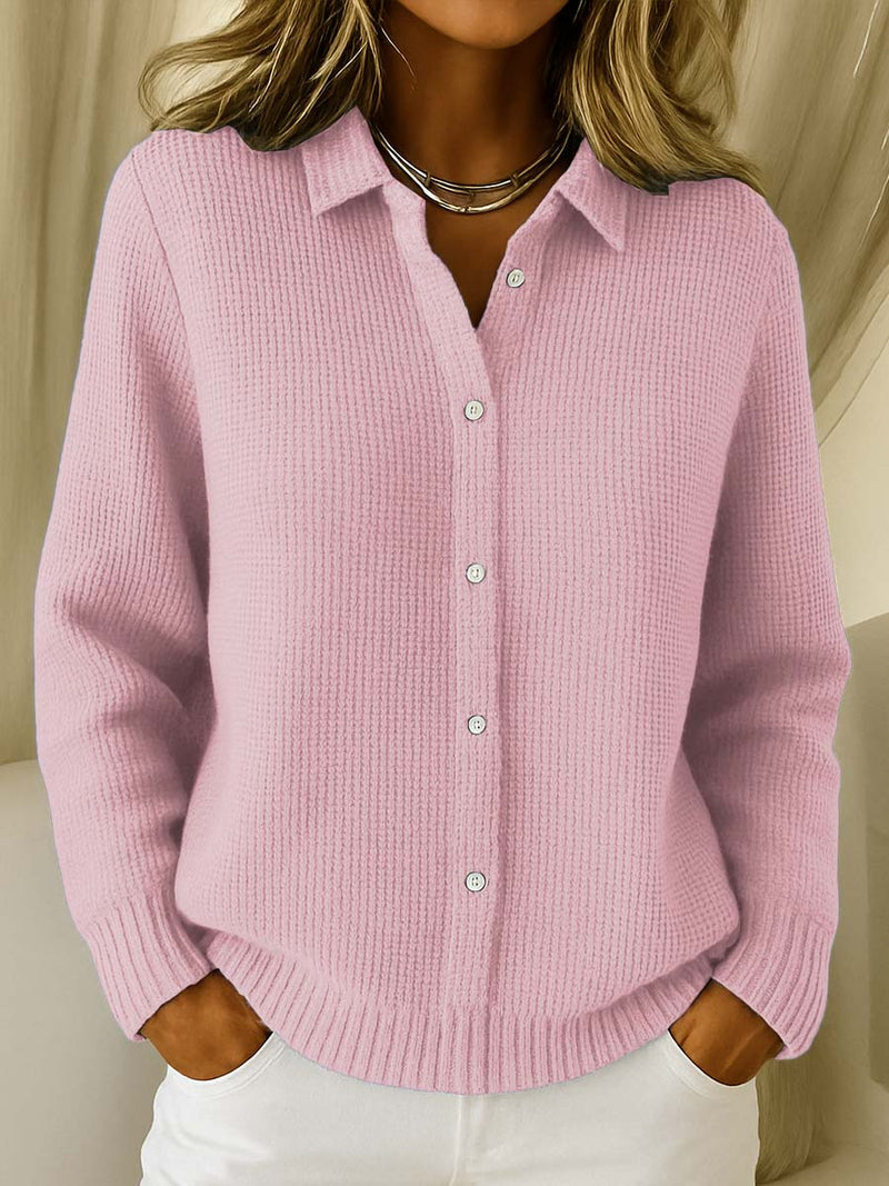NATALIA – BLOUSE EN TRICOT RIBBÉ DOUCE