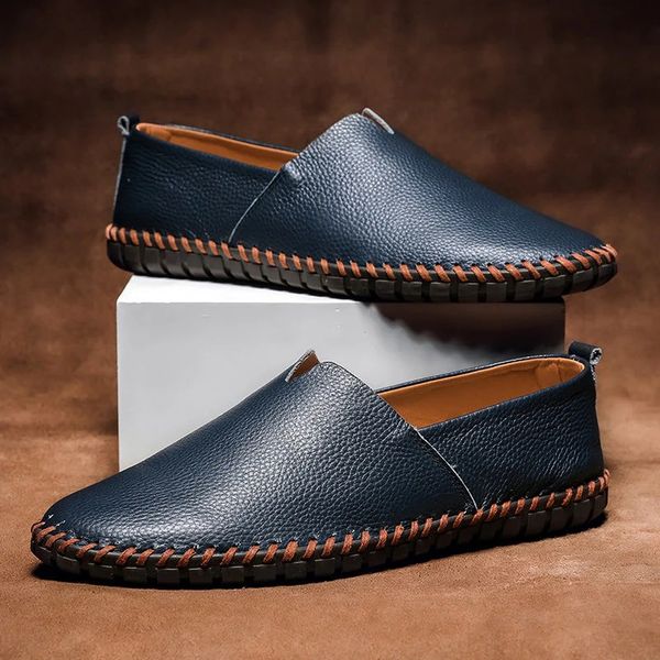 Mocassins Femme Vaida – Sophistiqués, Bleu Marine
