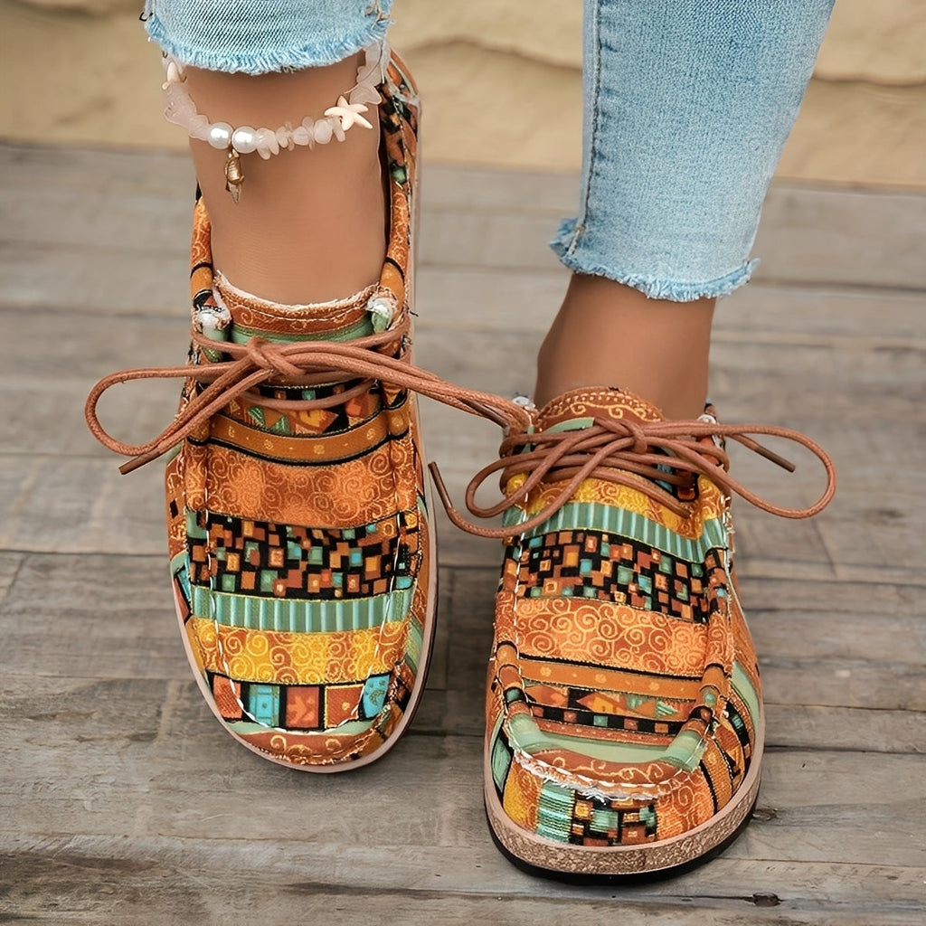 Shanice - Baskets artistiques et confortables avec amorti pour femmes