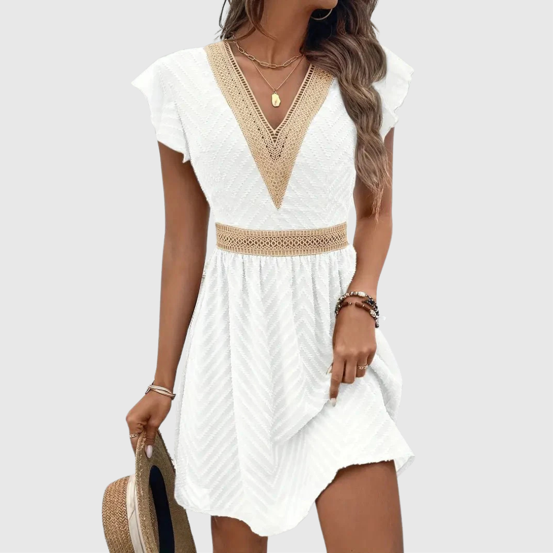 Sophia - Robe Élégante et Confortable avec Décolleté en Cœur