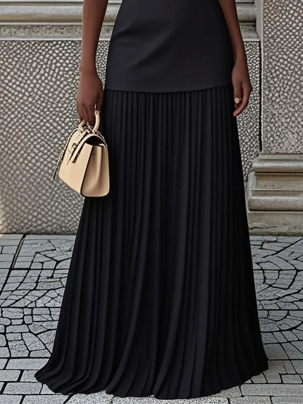 Micaela - Robe longue plissée de design
