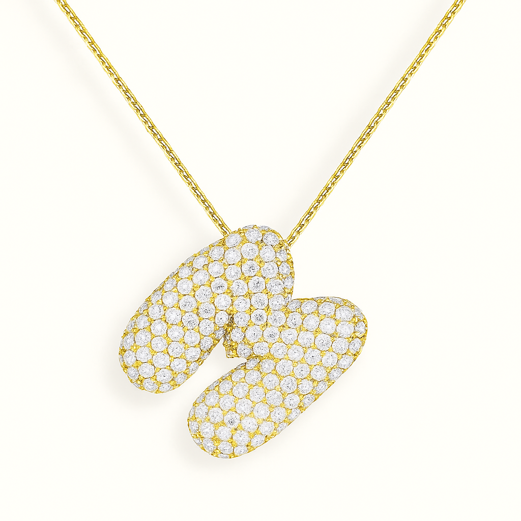 Collier initiales dorées