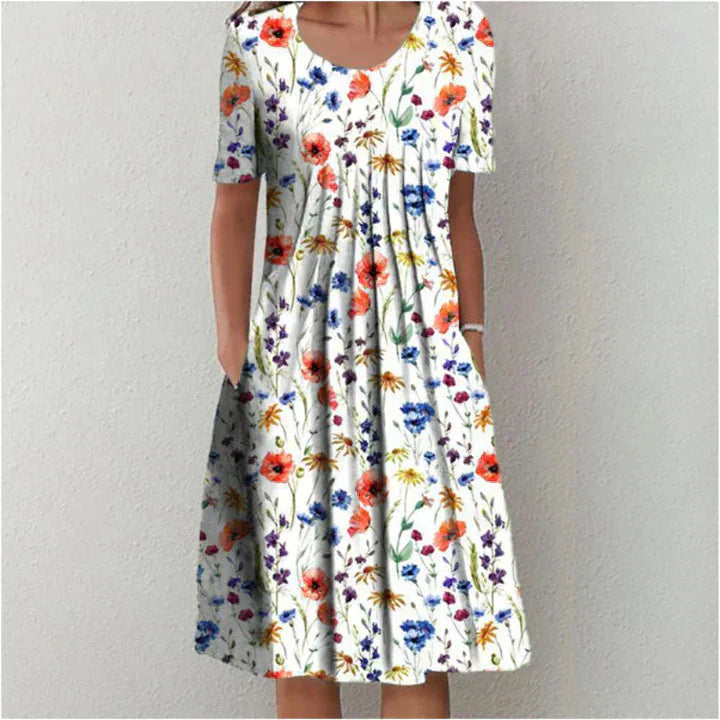 Valériane - Robe élégante en coton
