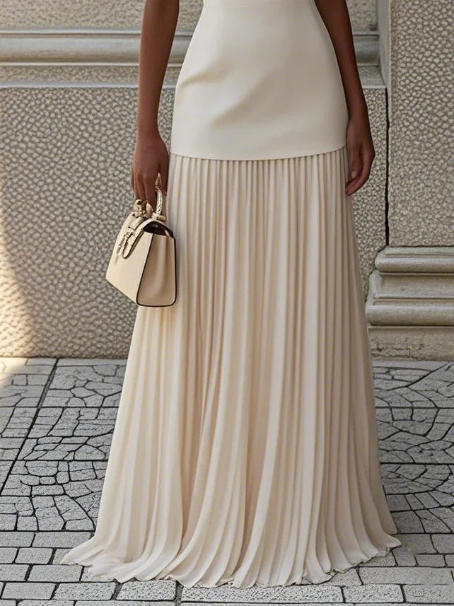 Micaela - Robe longue plissée de design