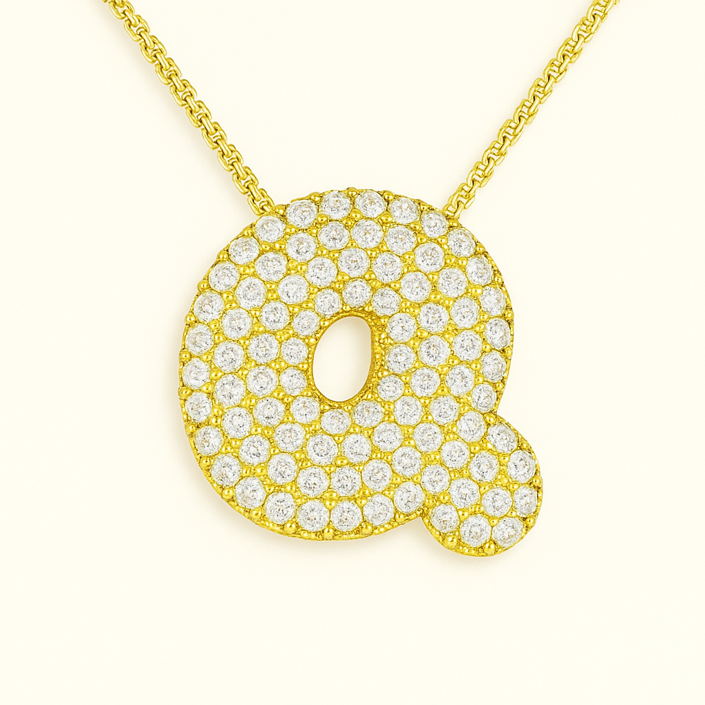 Collier initiales dorées