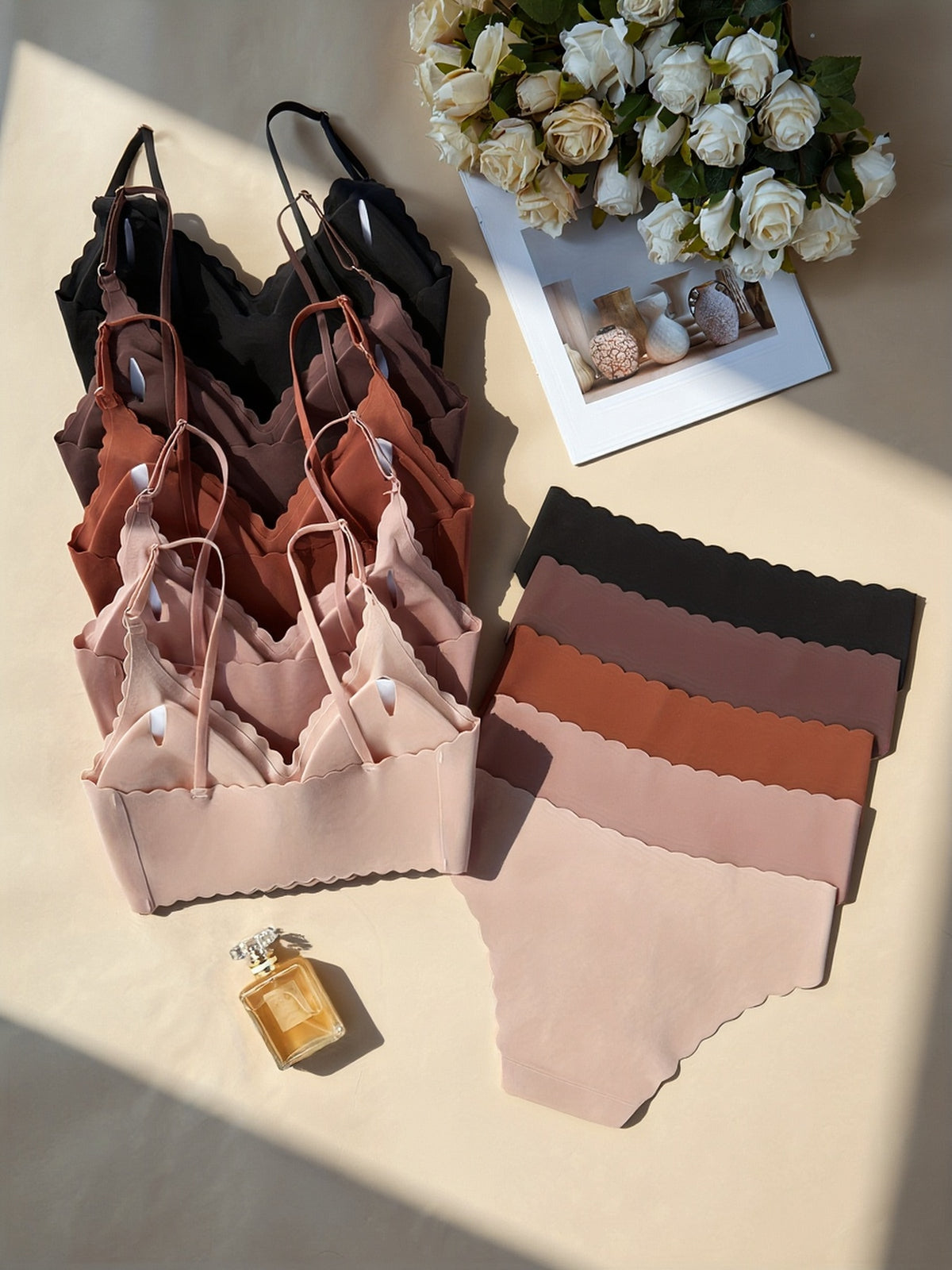 NAYA™ | Pack de 5 Ensembles – 5 Soutiens-Gorge + 5 Culottes