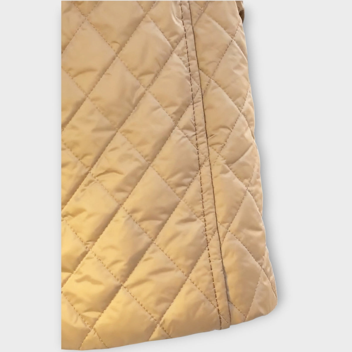 Manteau Classique d'Hiver Matelassé à Longueur Moyenne