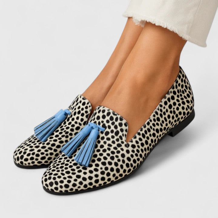 Mocassins Femme Yzabella – Noir et Blanc, Confort Raffiné