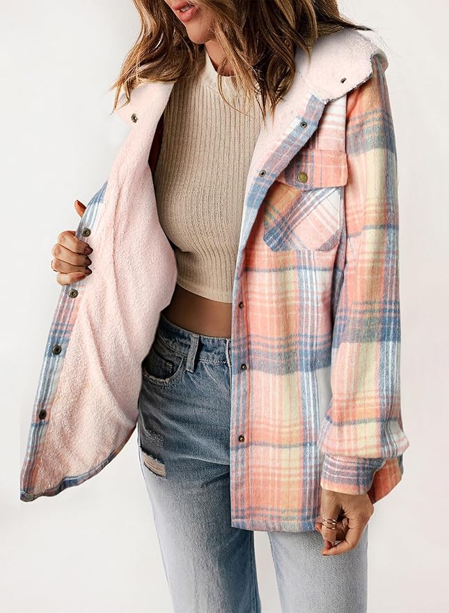 Veste en Flanelle à Carreaux Elvessa