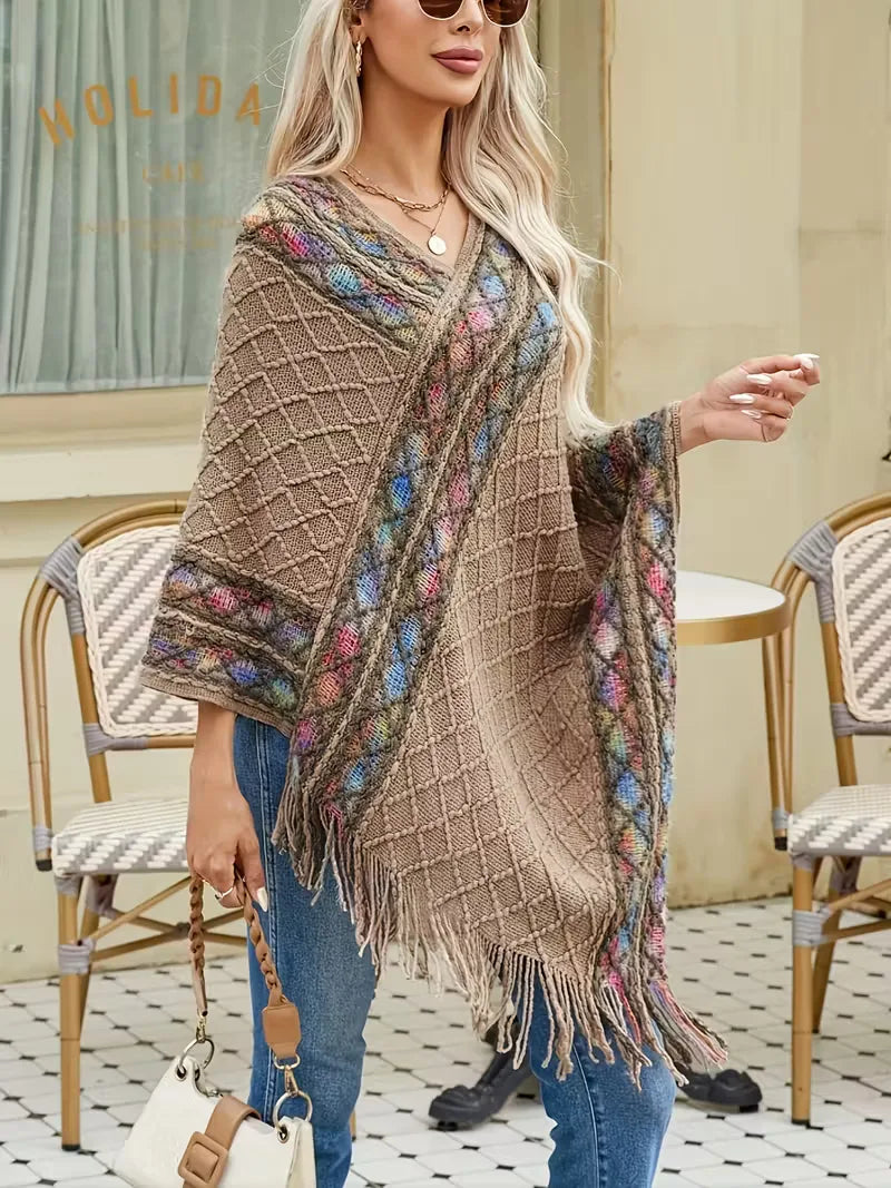 Pull oversize avec col en V