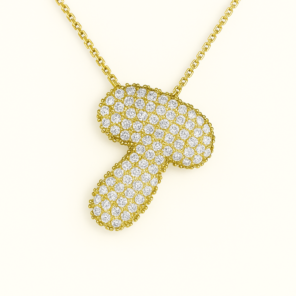 Collier initiales dorées