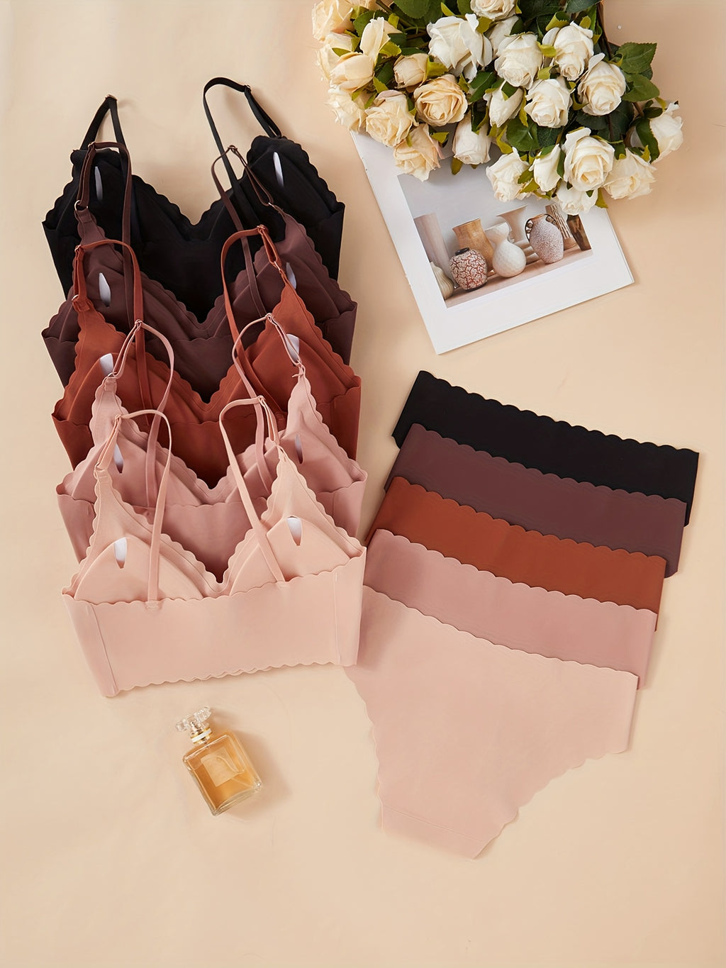 NAYA™ | Pack de 5 Ensembles – 5 Soutiens-Gorge + 5 Culottes