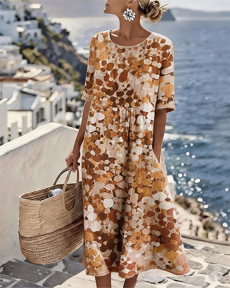 Robe ample imprimée