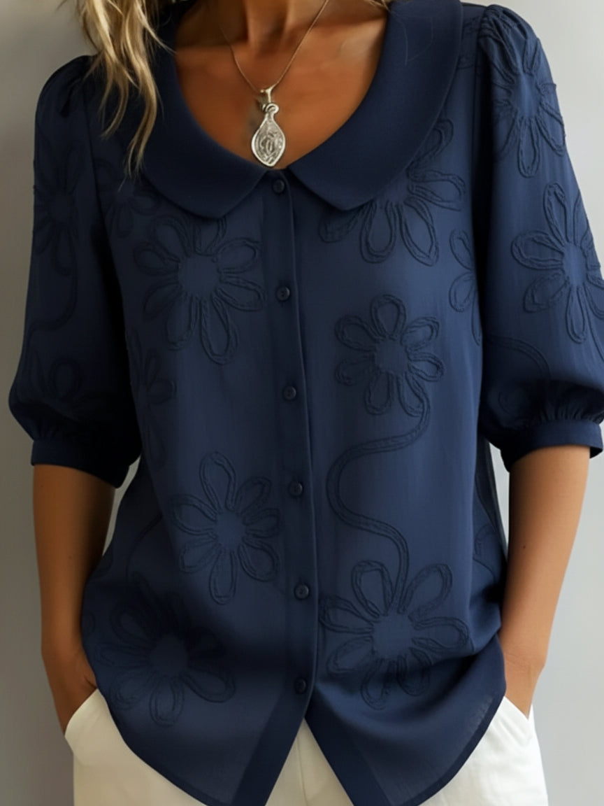Aurélie - Blouse légère à fleurs élégance naturelle