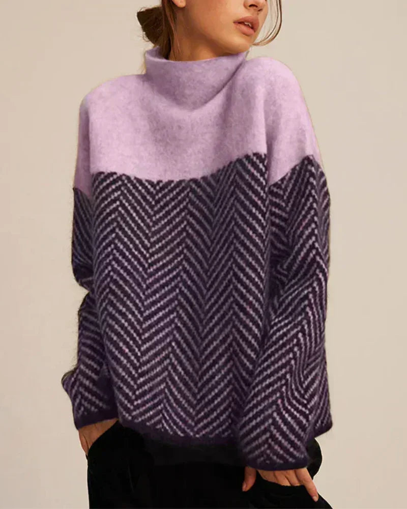 Norah | Pull en Coton avec Col Montant