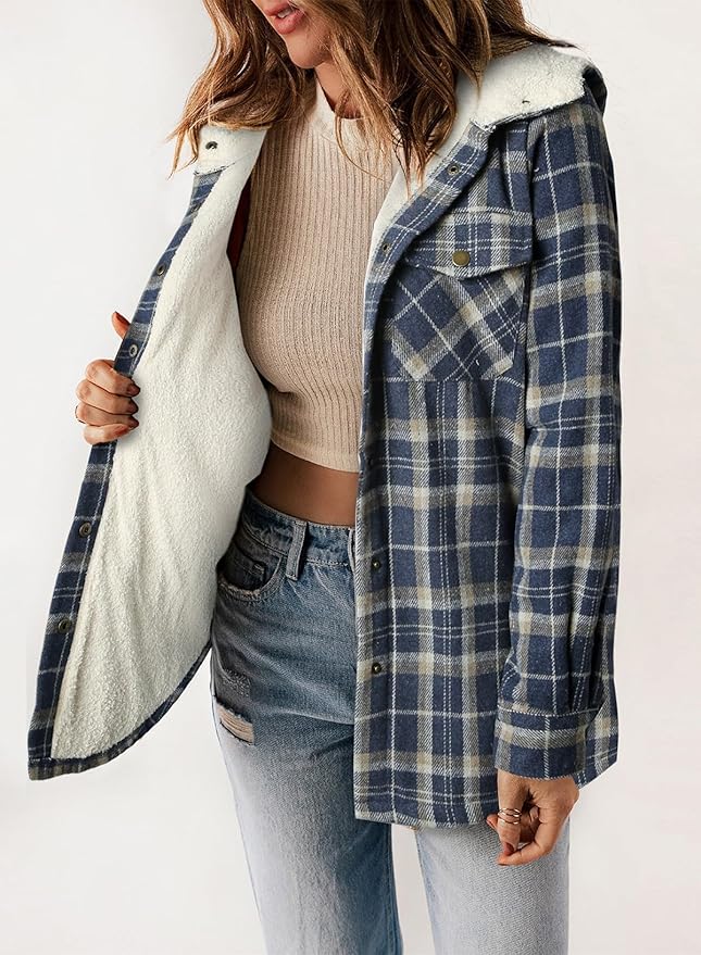 Elvessa | Veste en Flanelle à Carreaux