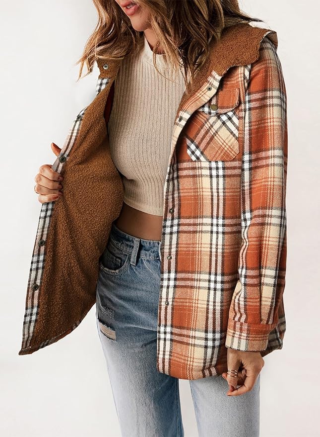 Elvessa | Veste en Flanelle à Carreaux
