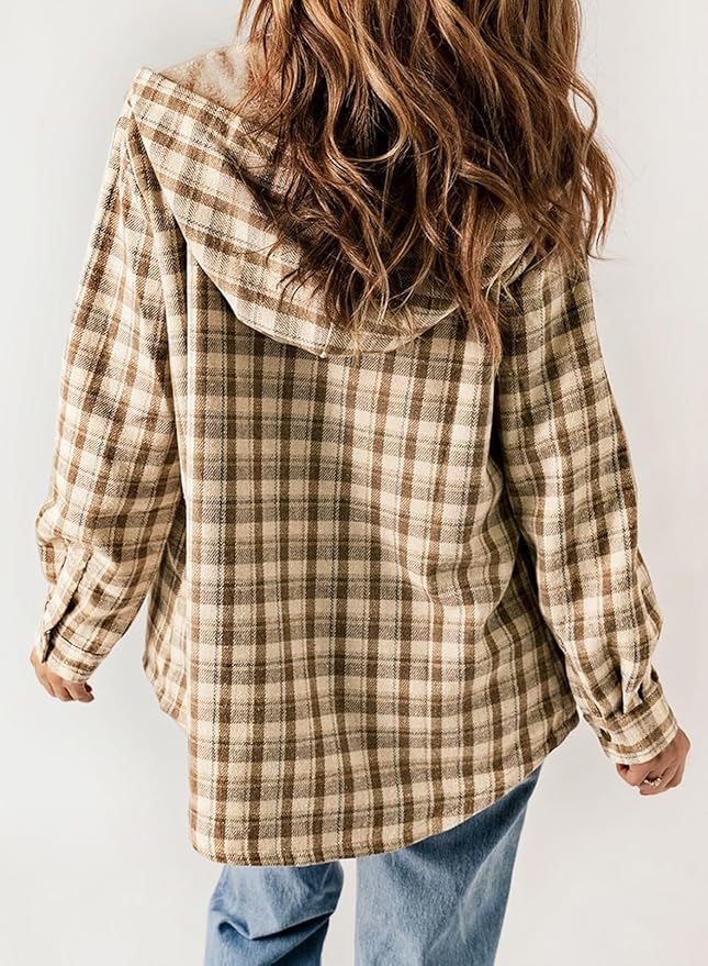 Veste en Flanelle à Carreaux Elvessa