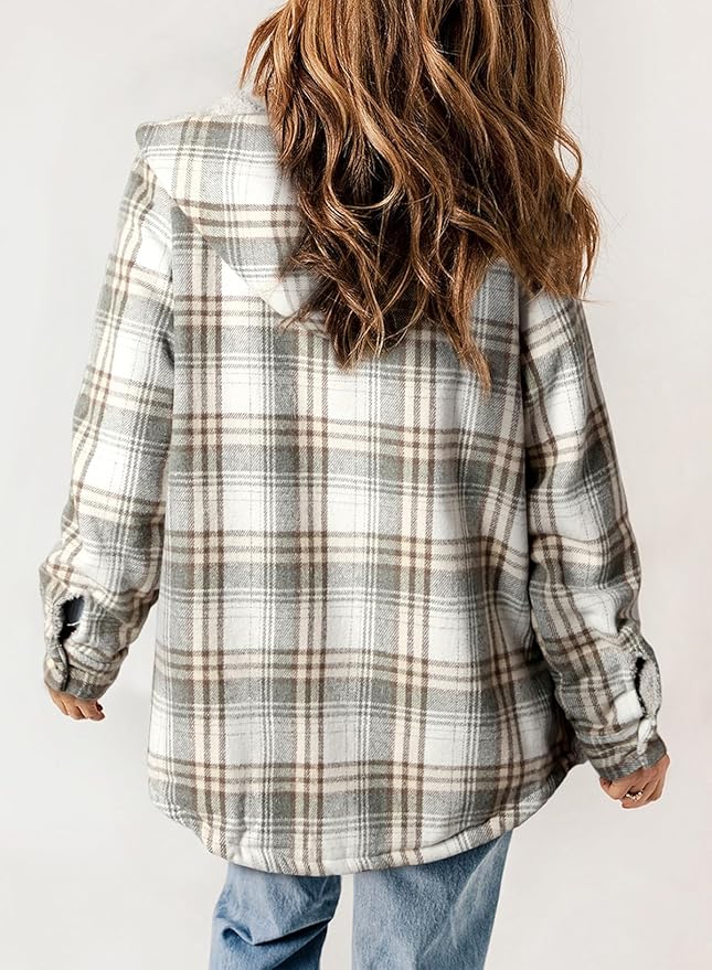 Elvessa | Veste en Flanelle à Carreaux