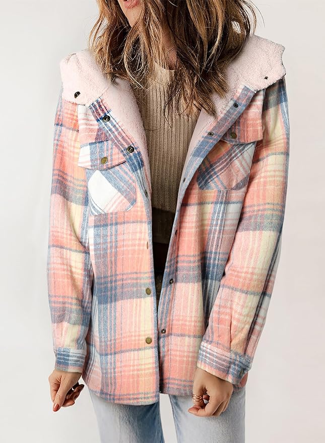 Veste en Flanelle à Carreaux Elvessa
