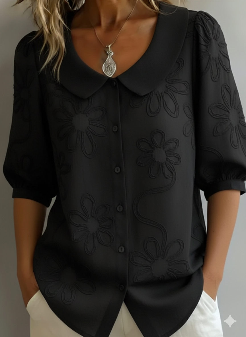 Aurélie - Blouse légère à fleurs élégance naturelle