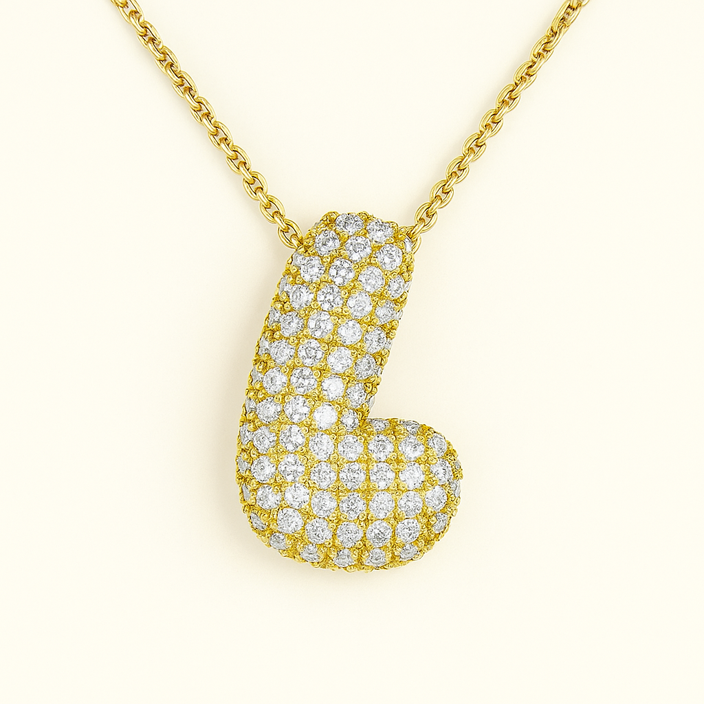 Collier initiales dorées
