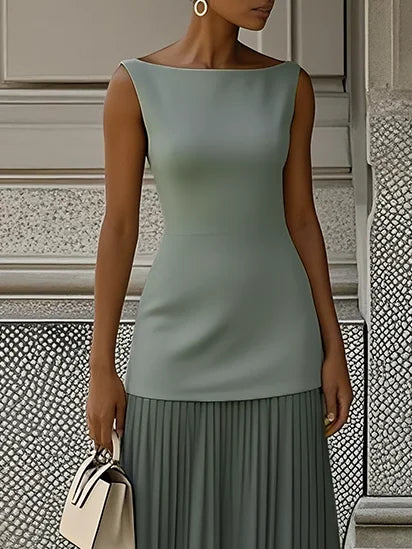 Micaela - Robe longue plissée de design