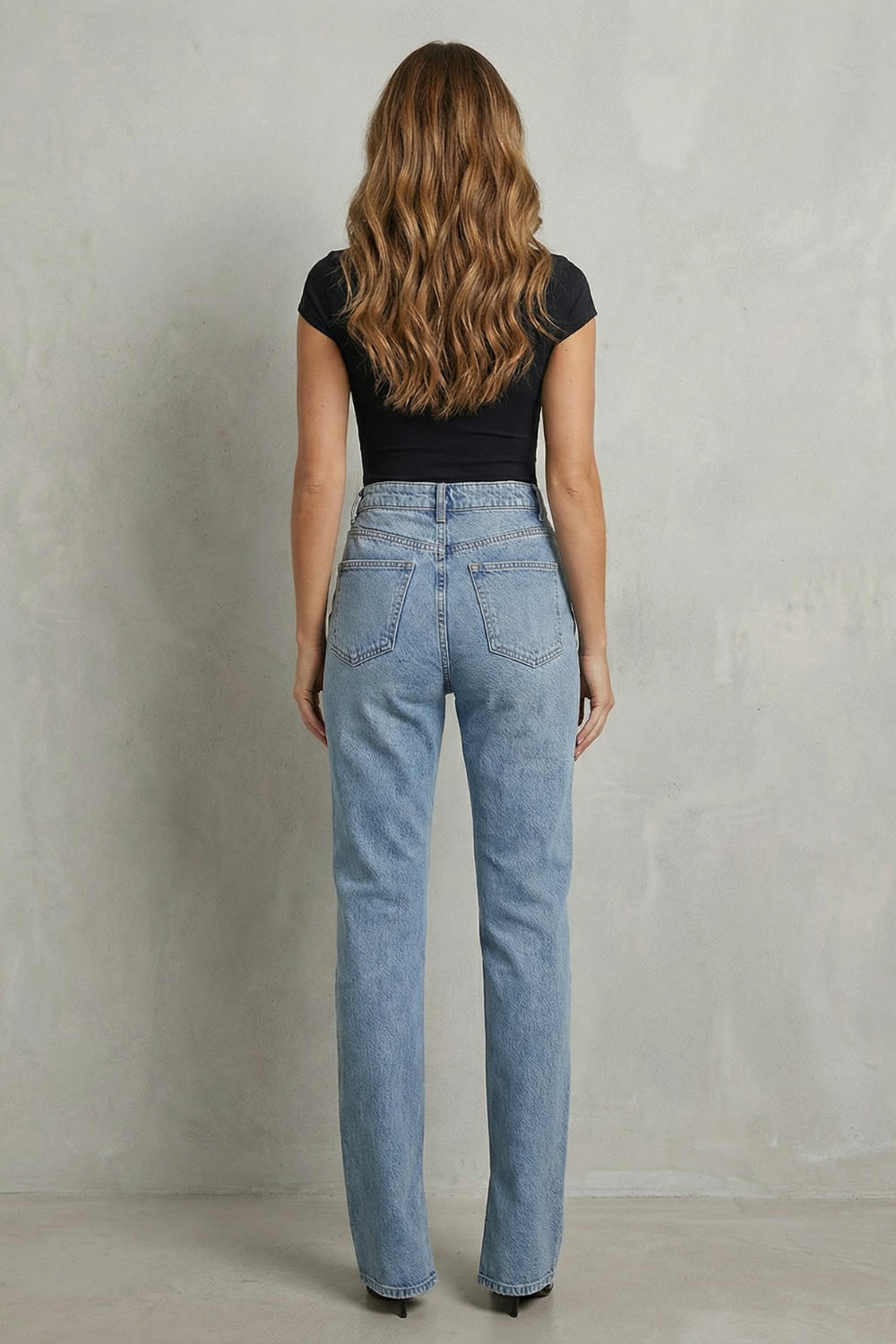 Jean Évasé Femme Aurevienne – Bleu, Taille Croisée