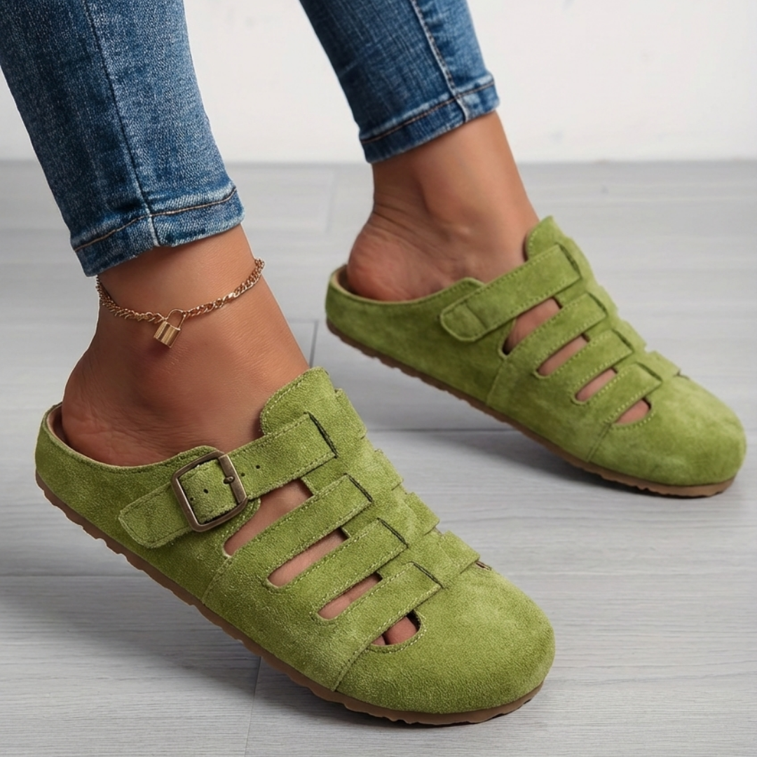 Sandales Mules Femme Respirantes avec Boucle Réglable