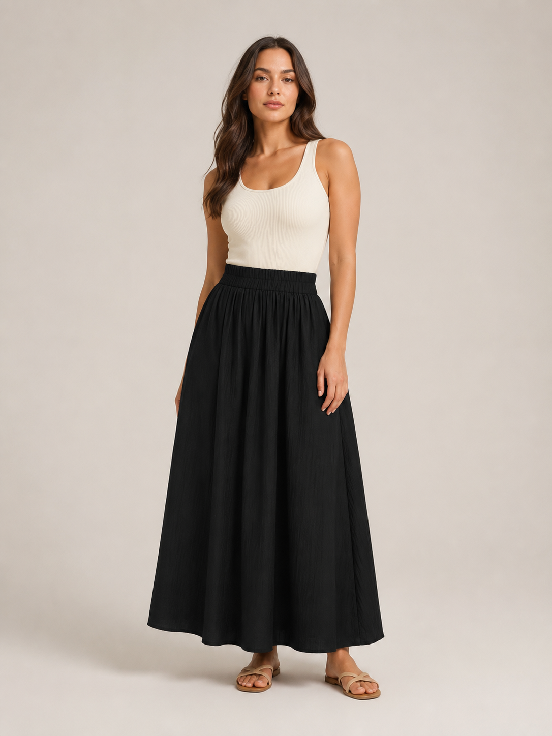 Tarelia - Culotte pour femmes avec taille élastique et jambes extra larges