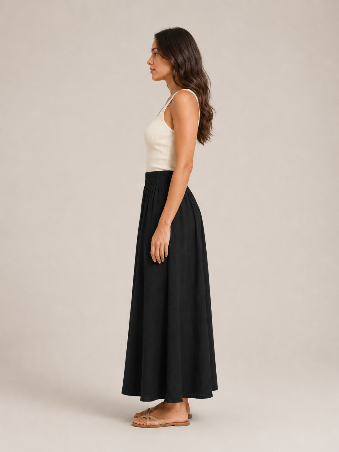 Tarelia - Culotte pour femmes avec taille élastique et jambes extra larges
