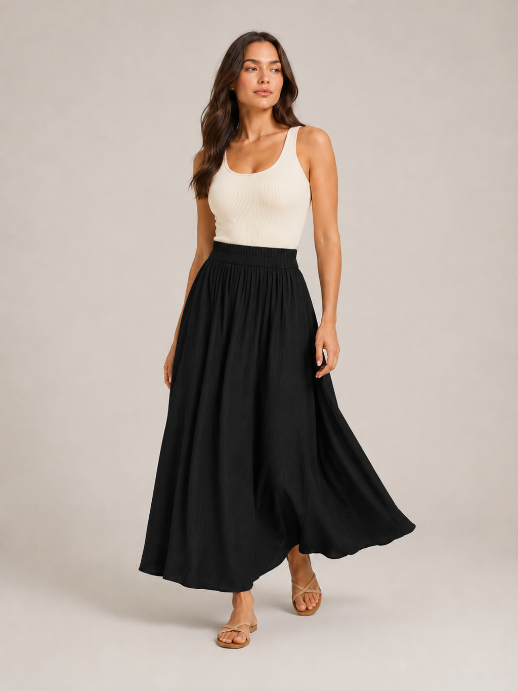 Tarelia - Culotte pour femmes avec taille élastique et jambes extra larges
