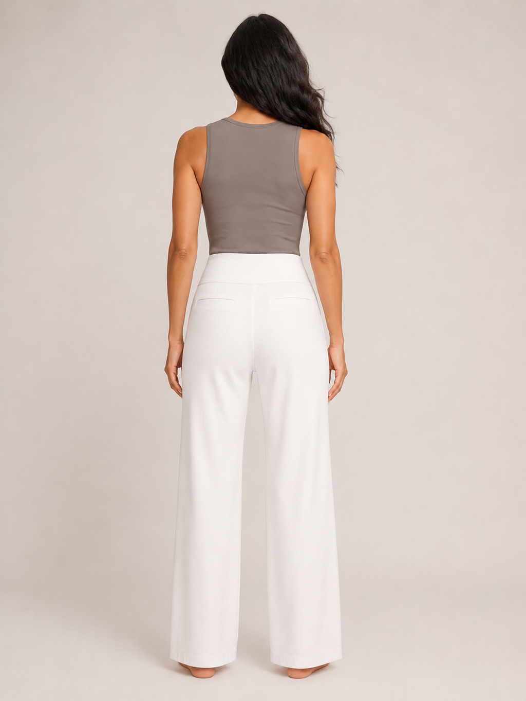 Pravina - Pantalon de confort pour femmes avec stretch et large ceinture