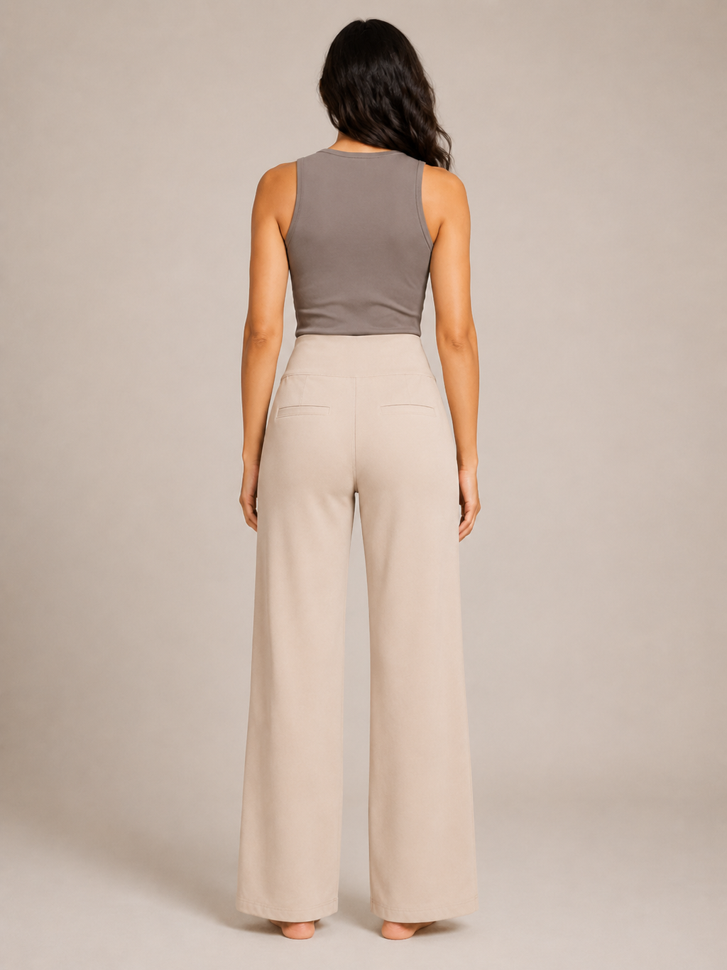 Pravina - Pantalon de confort pour femmes avec stretch et large ceinture
