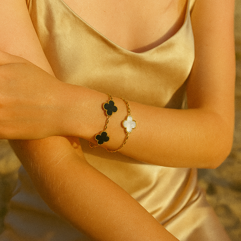 Ensemble noir et blanc Clover