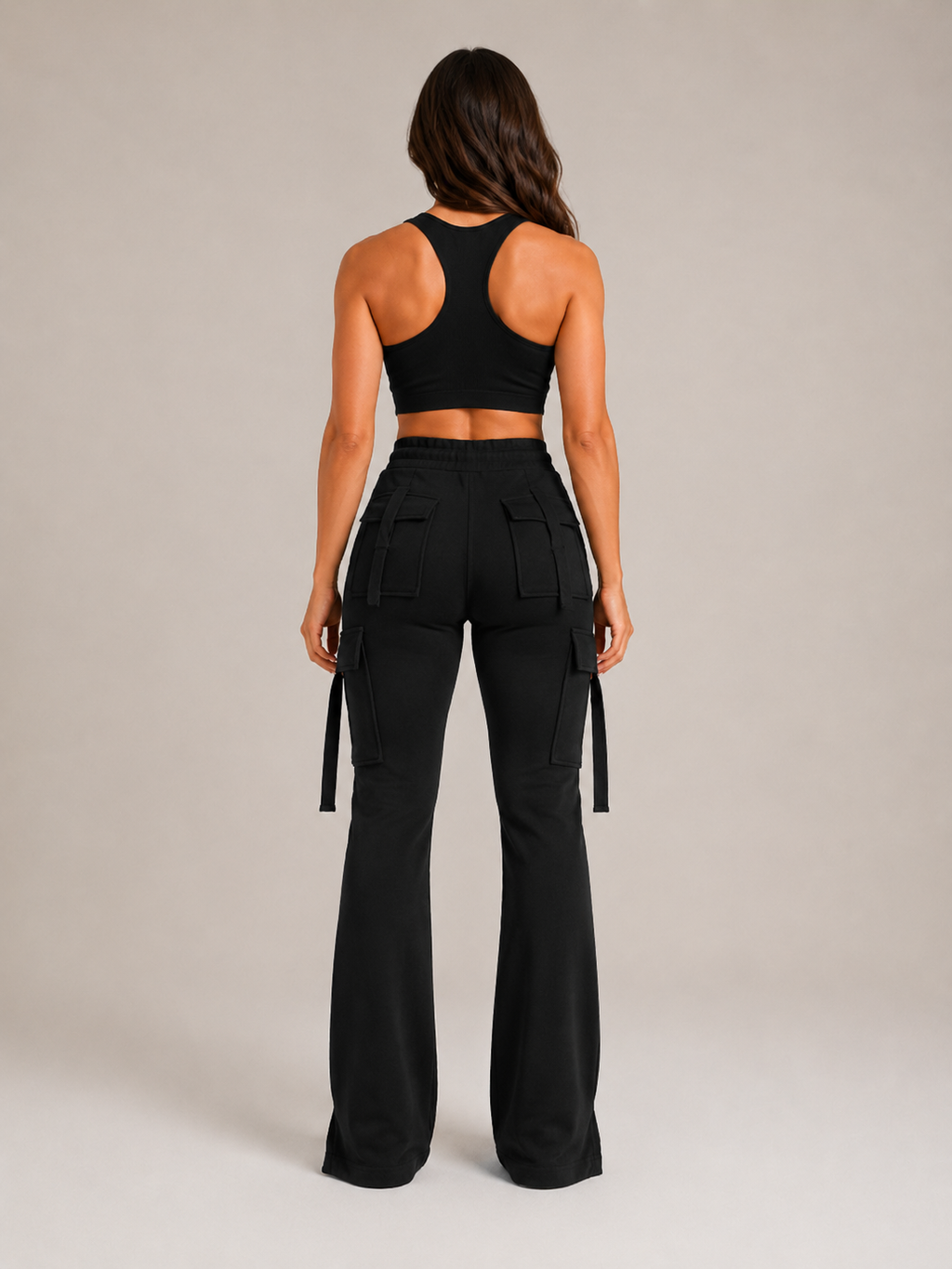 Rivka - Pantalon Cargo Femme Avec Cordon De Serrage Et Poches
