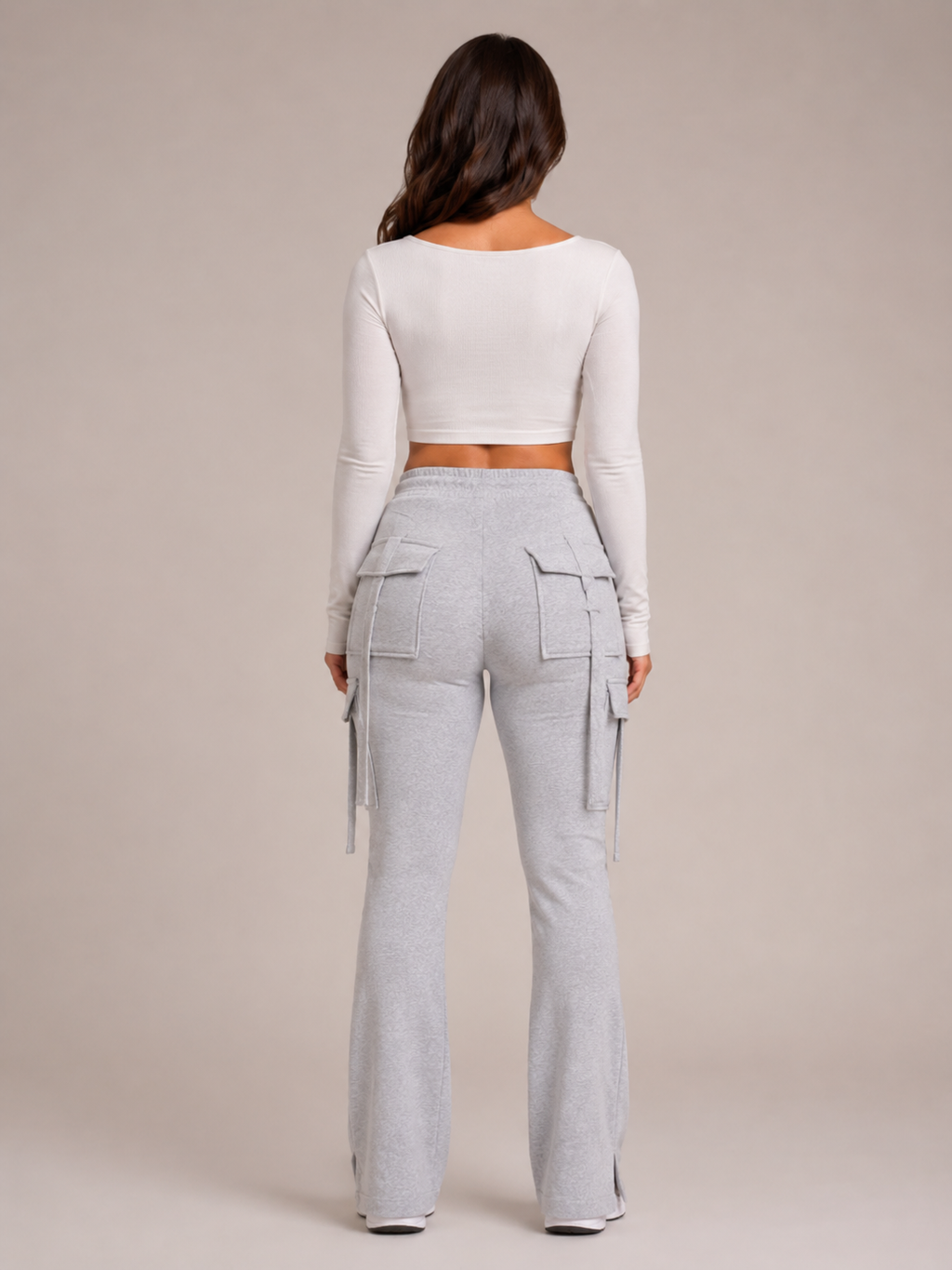 Rivka - Pantalon Cargo Femme Avec Cordon De Serrage Et Poches